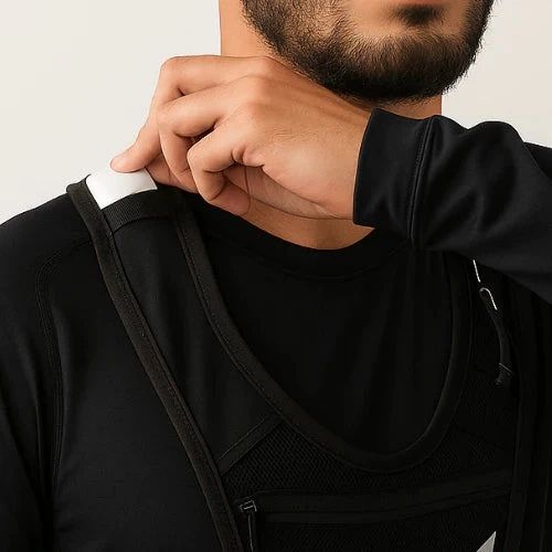 Gilet de course ultra­lég­er réfléchissant + Gourde d’hydratation offerte