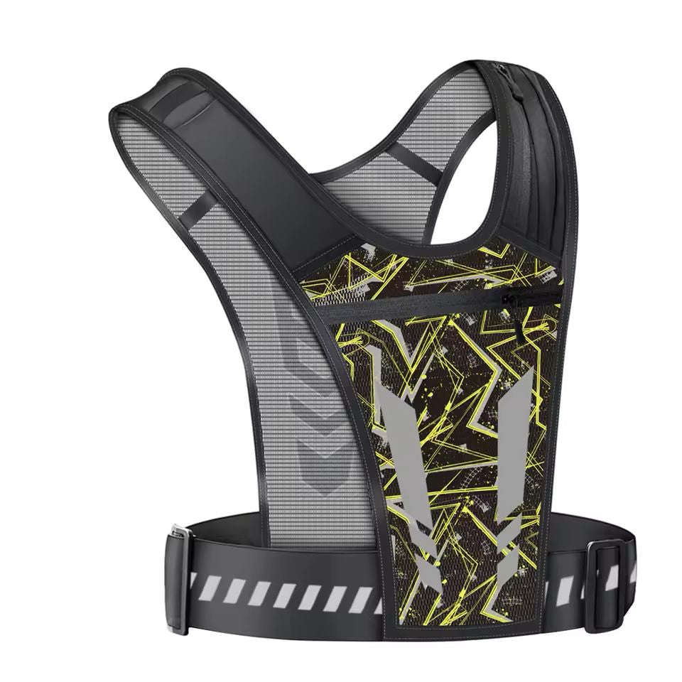 Gilet de course ultra­lég­er réfléchissant + Gourde d’hydratation offerte