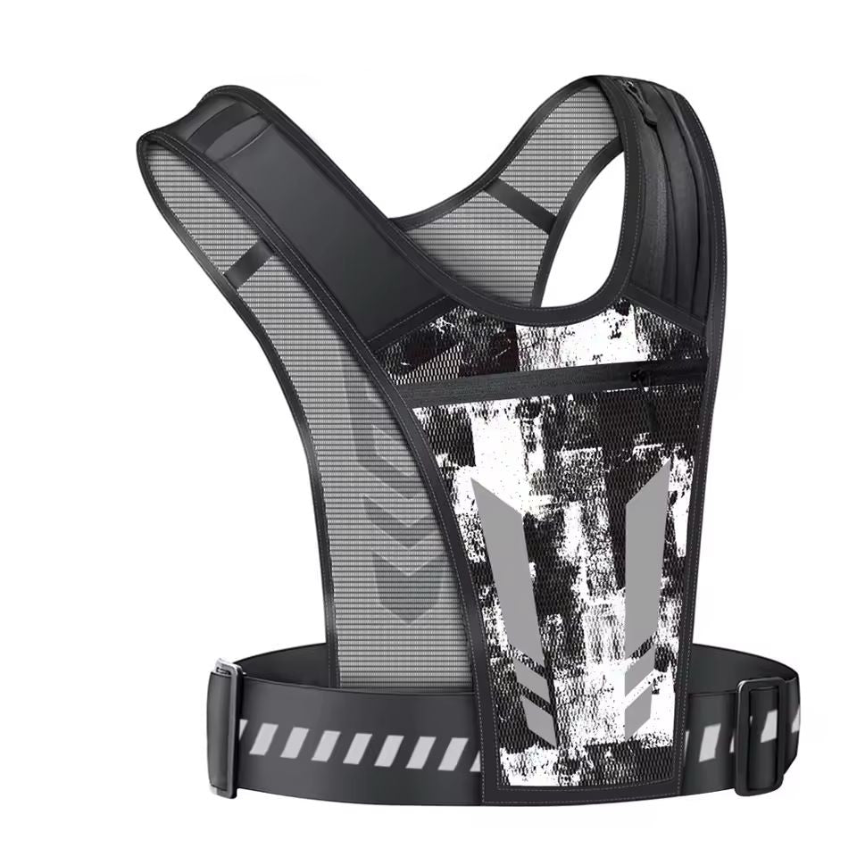 Gilet de course ultra­lég­er réfléchissant + Gourde d’hydratation offerte